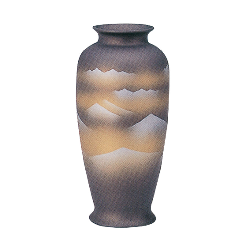 花瓶サツマ型金彩雲海花瓶10号